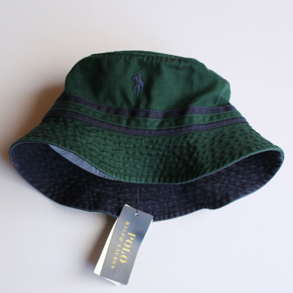 Polo Ralph Lauren Green Blue Bucket Hat Men's S/M